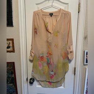 Mossimo Target Pink Button Uo dress sz M